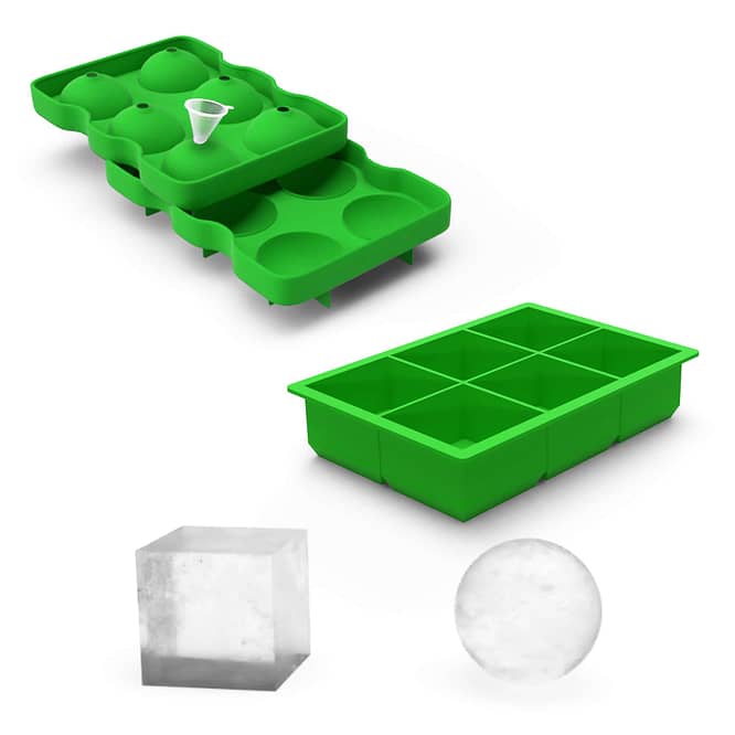 Green Cube Ice Tray Set